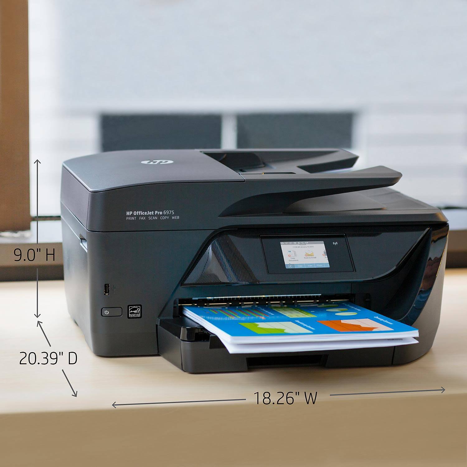 HP Officejet Pro 6975 All-in-One Color Ink-jet - Multifunction printer - English