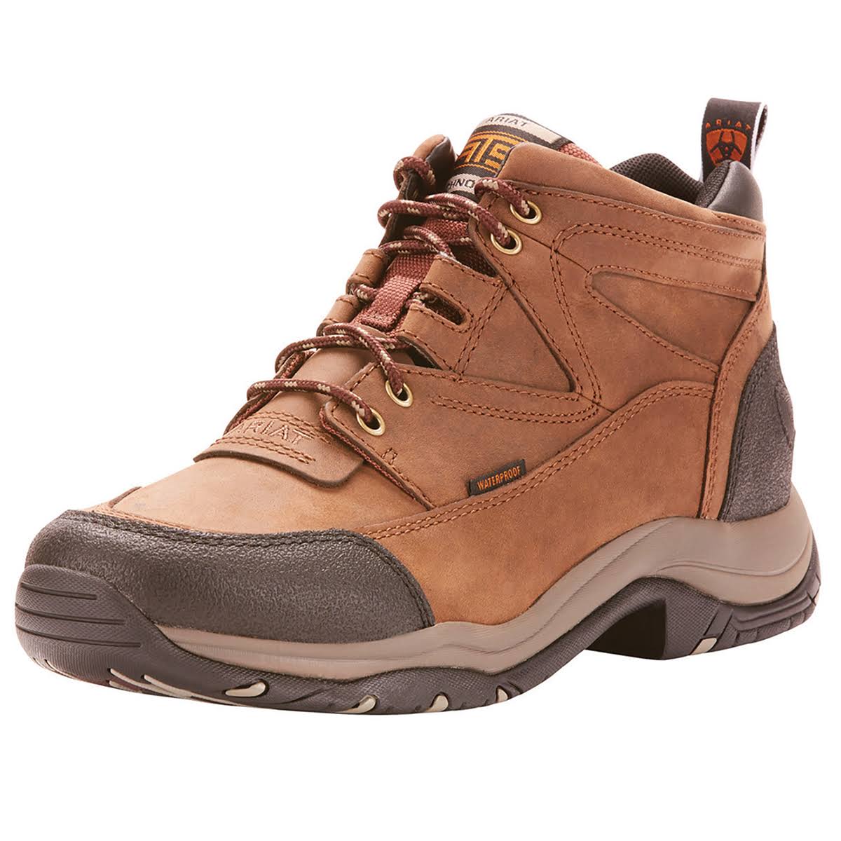 Ariat Men&s Terrain H2O WP Boot - 10.5 - Distressed Brown