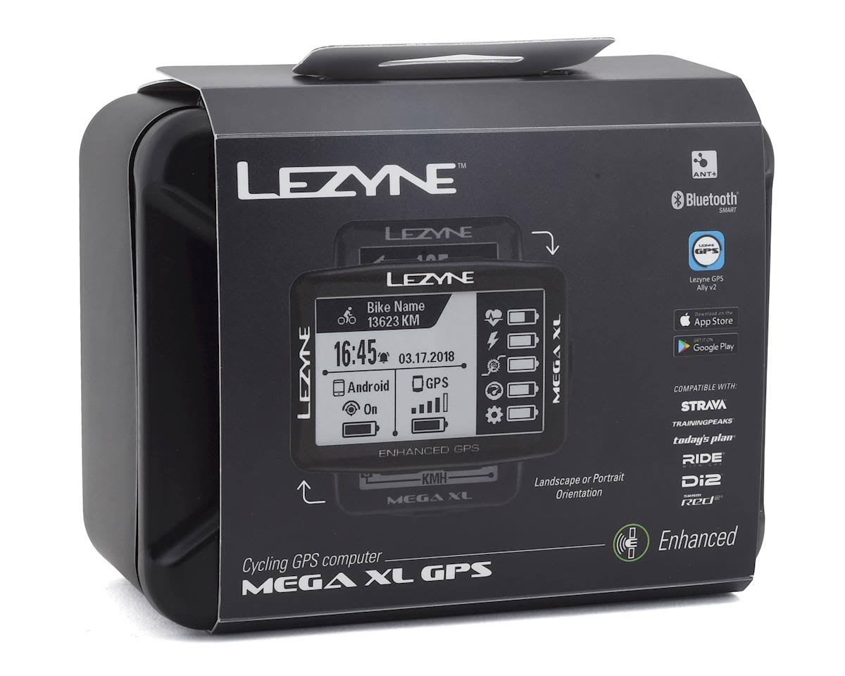 Lezyne Mega XL GPS Computer-Loaded Black