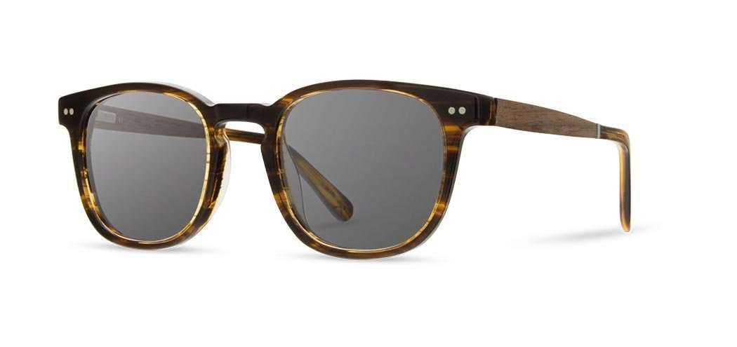 Shwood Topo Polarized Sunglasses - Tortoise Acetate u0026 Walnut Wood - Camp Collection