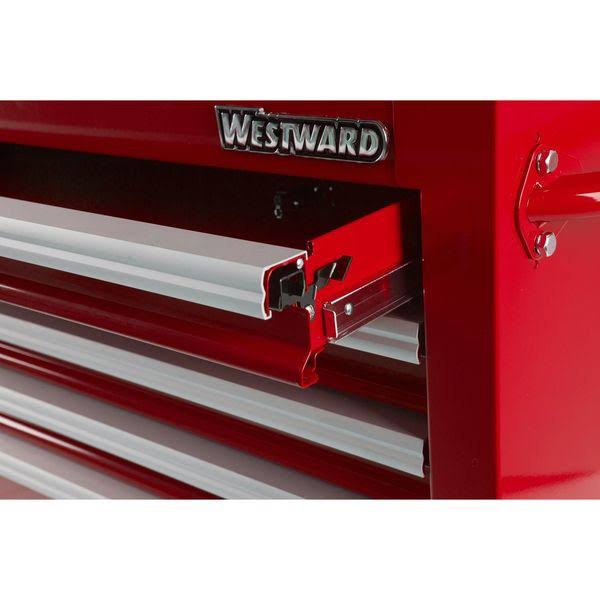 Westward 32H878 26x22 Top Chest, 9 Drawers, Red