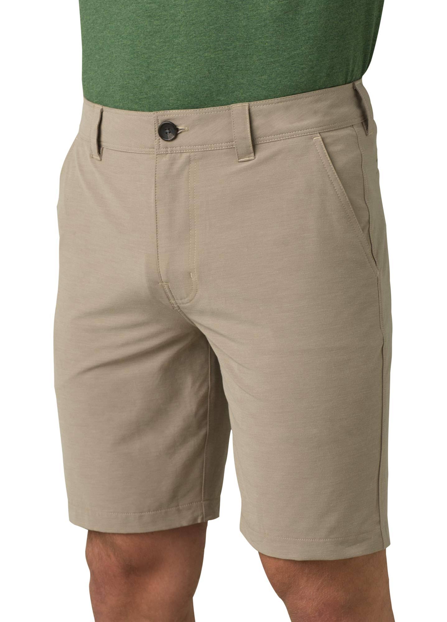 Prana Men's Rotham 9 inch Short - 32 - Dark Khaki