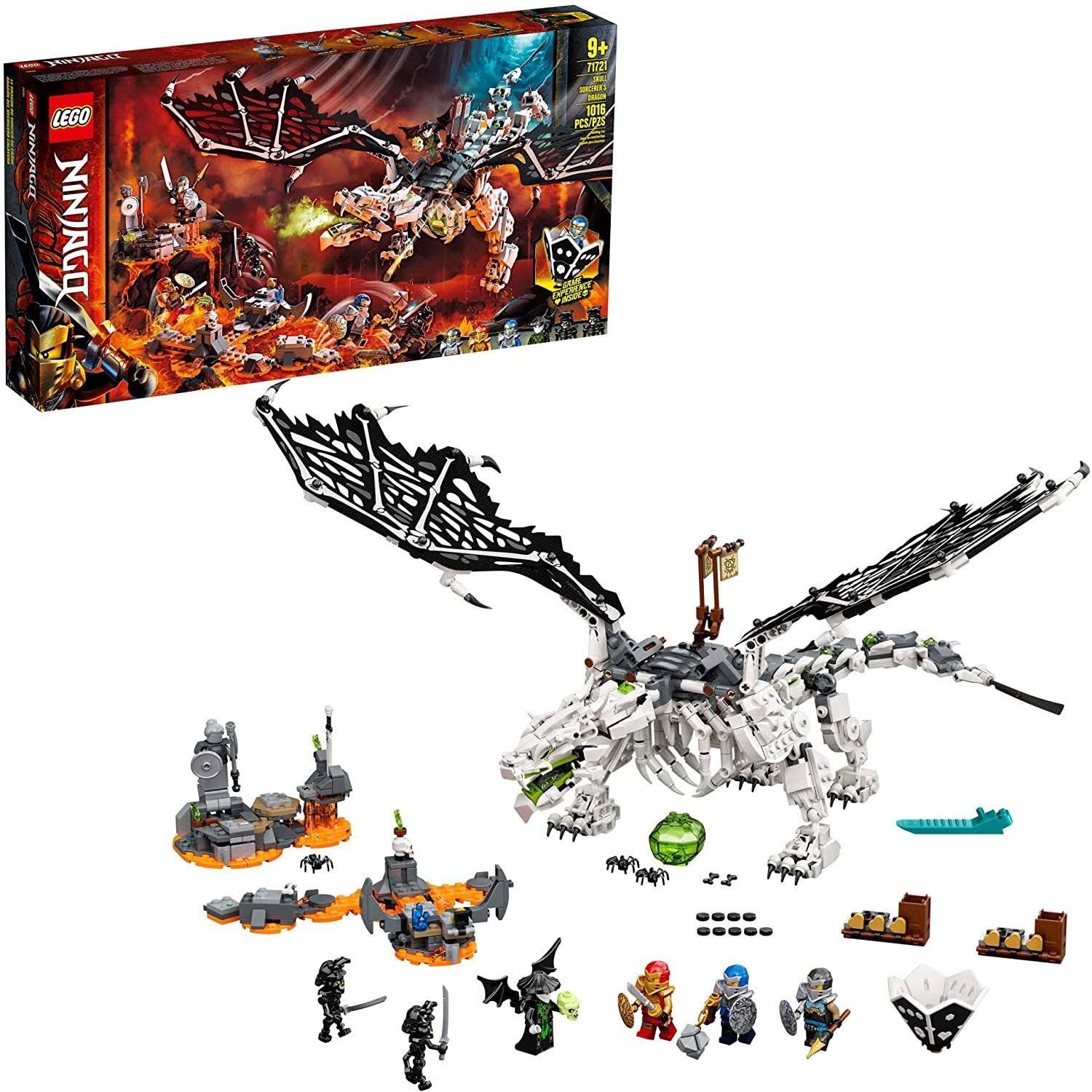 Lego Ninjago Skull Sorcerer’s Dragon 71721 Ninjago Dragon Set Featuring Warrior Toy Figures, New 2020 (1,016 Pieces)