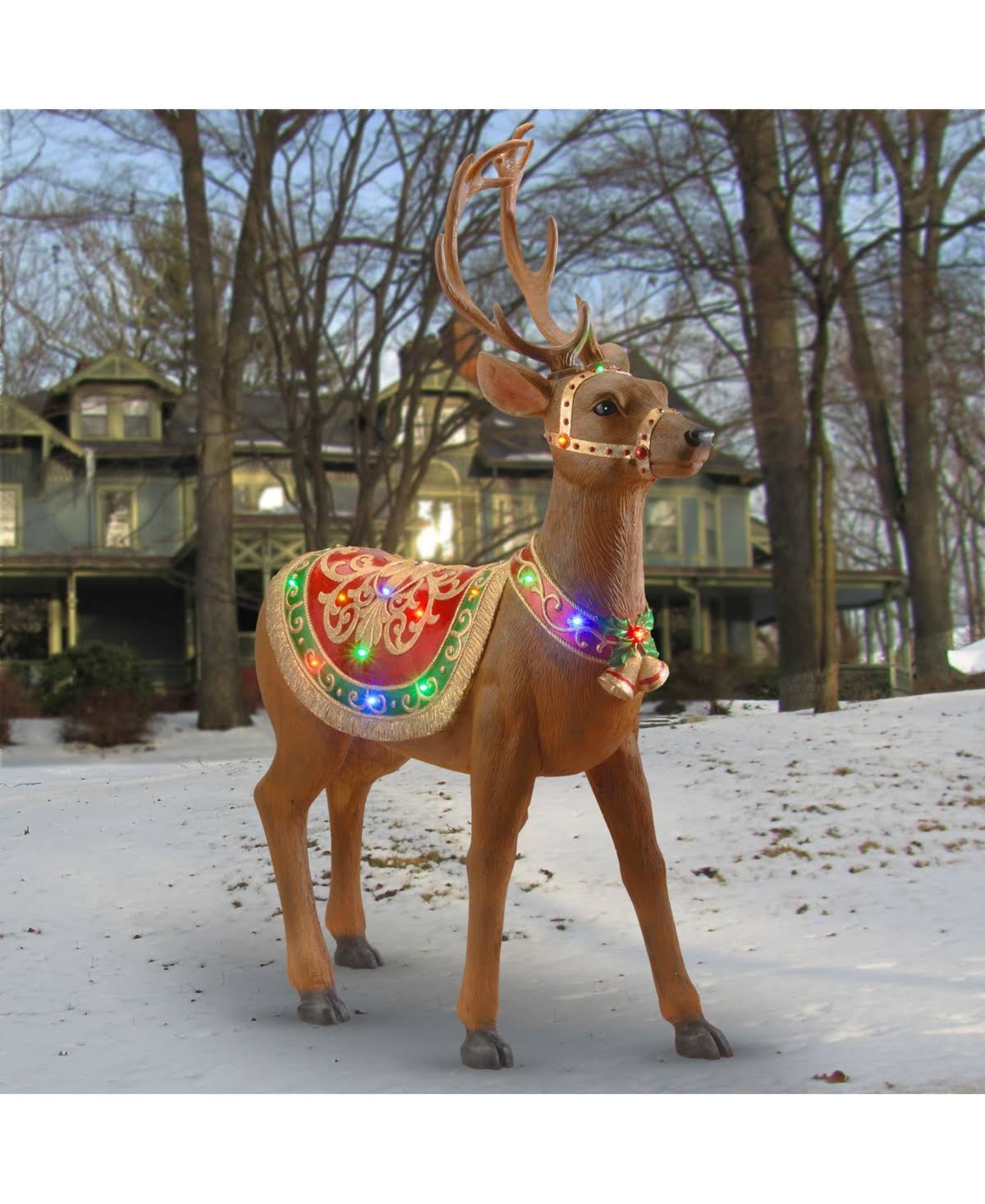 National Tree Company 49 in. Pre-Lit Standing Reindeer