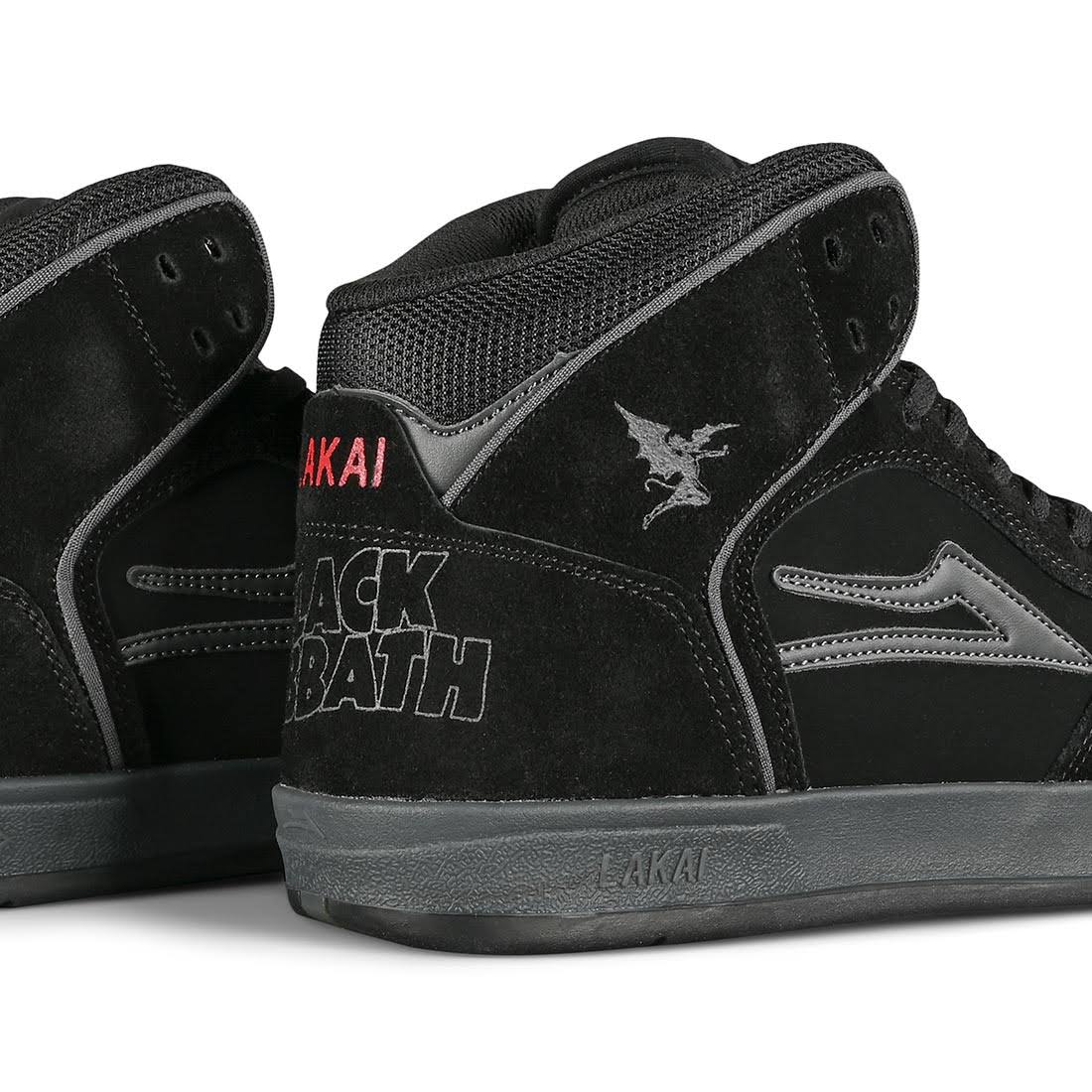 Lakai Shoes Black Sabbath Telford Black/Grey Suede
