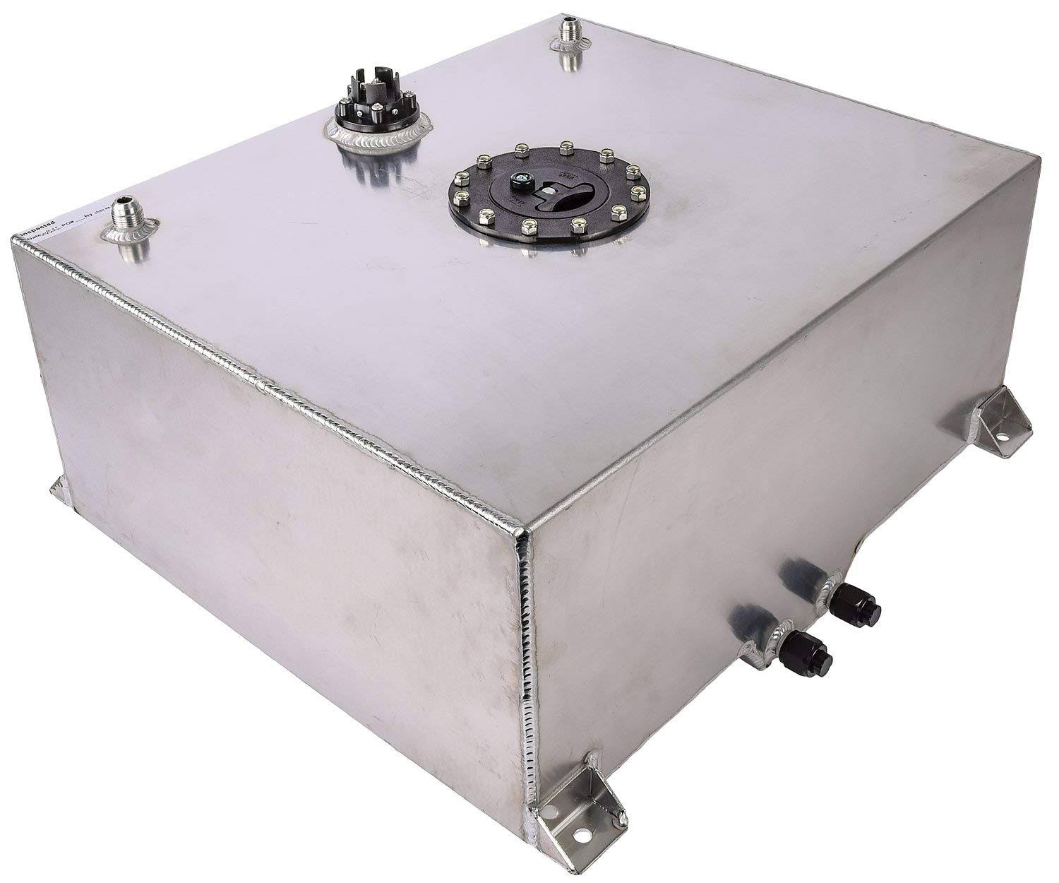 Jegs 15389 Fuel Cell with Sending Unit 20 Gallon Polished Aluminum