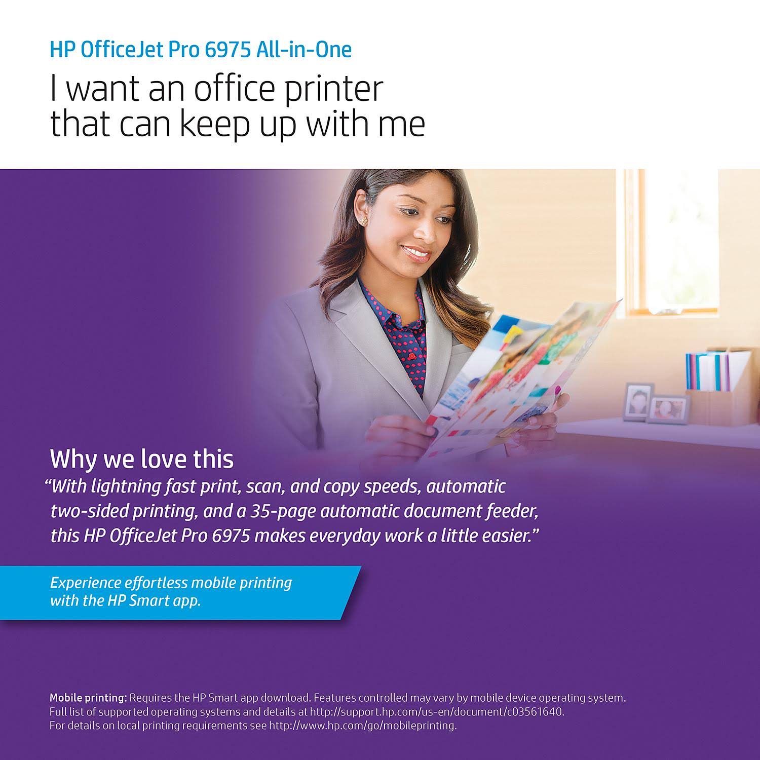 HP Officejet Pro 6975 All-in-One Color Ink-jet - Multifunction printer - English