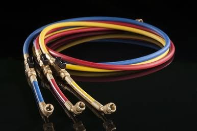 Hilmor 1839109 R410A 4-Valve Manifold with Hoses