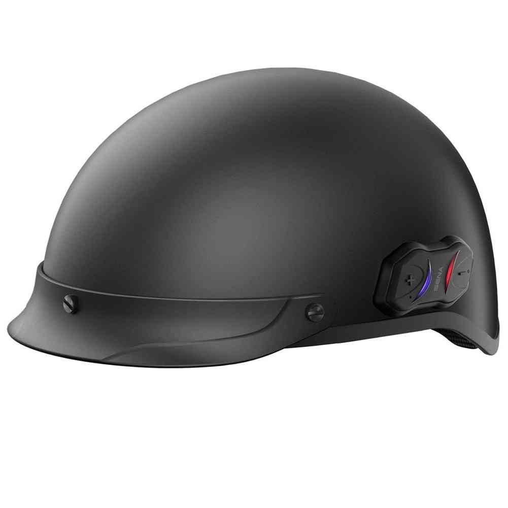 Sena Cavalry Matte Black Bluetooth Half Helmet