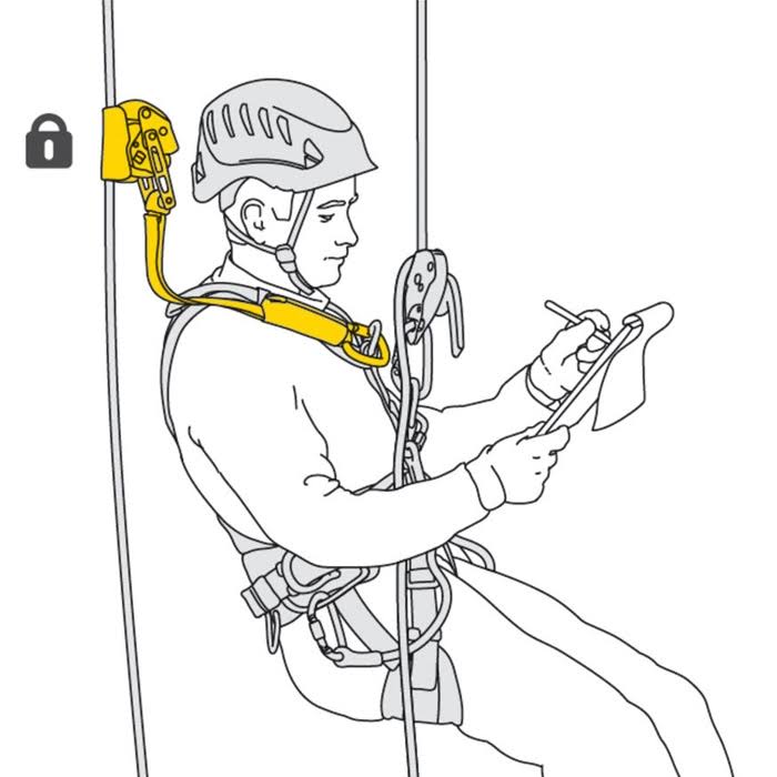 Petzl B71ALU Asap Lock Mobile Fall Arrester