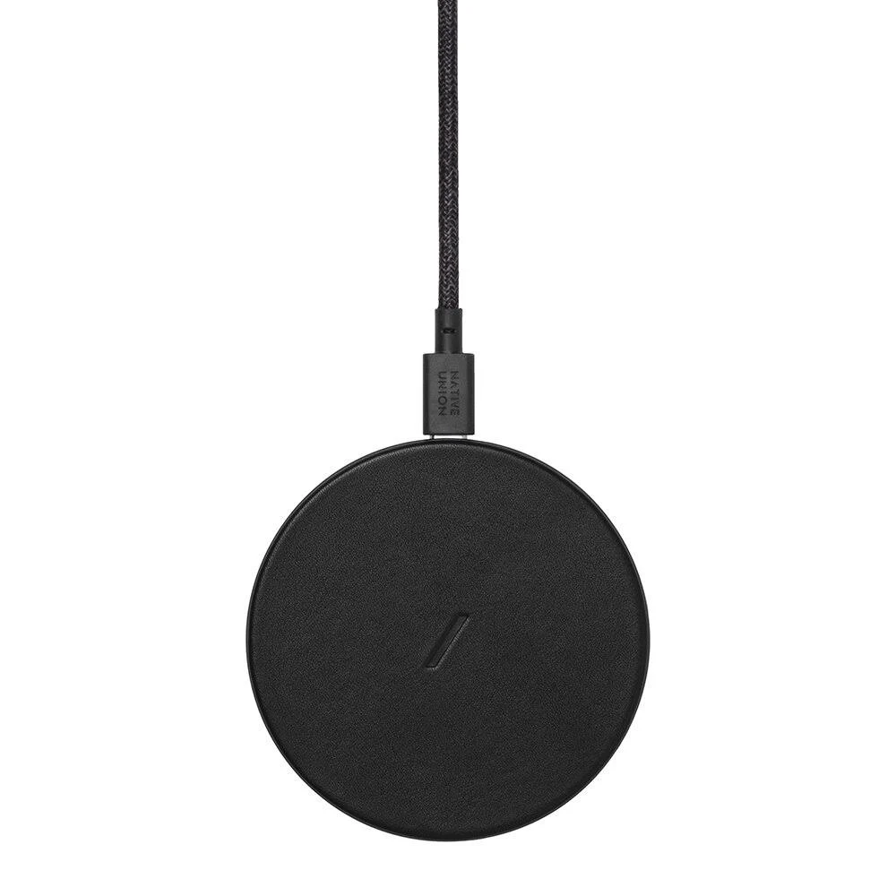 Native Union - Drop Wireless Charger Pad - Black Leather