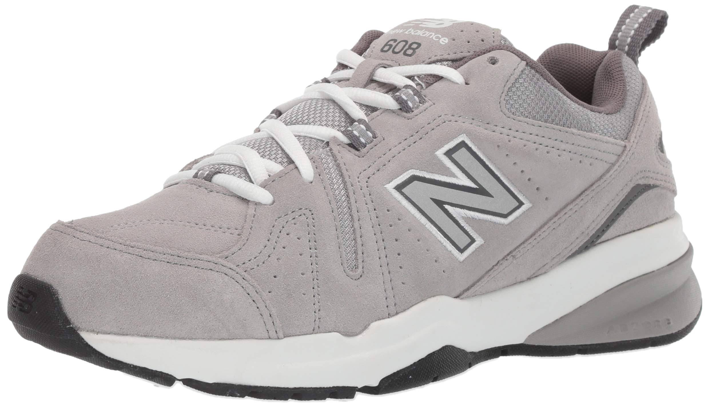 New Balance 608v5 (Grey Suede/Grey Suede) Men&s Cross Training Shoes