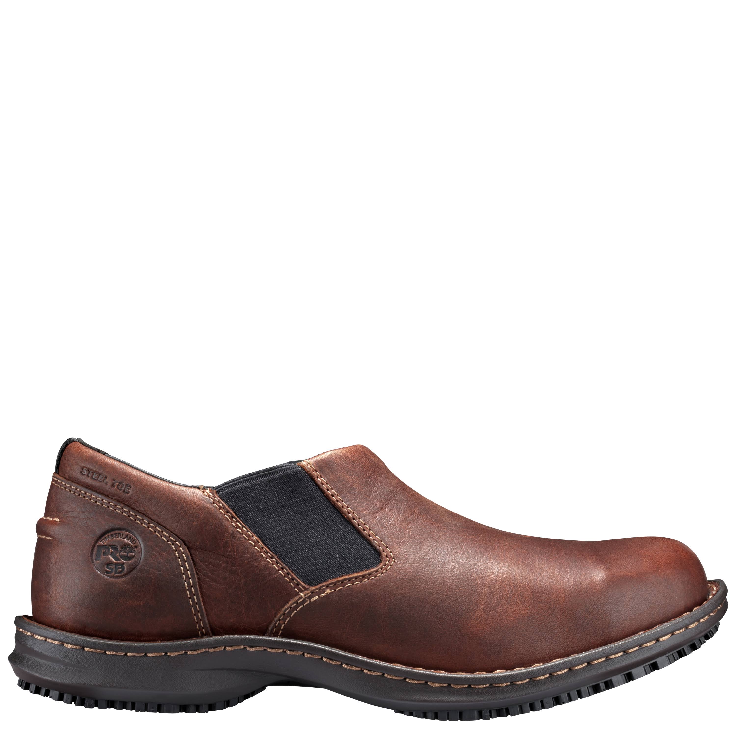 Timberland Pro Men's Gladstone Slip-On Steel Toe Safety Shoe, Brown