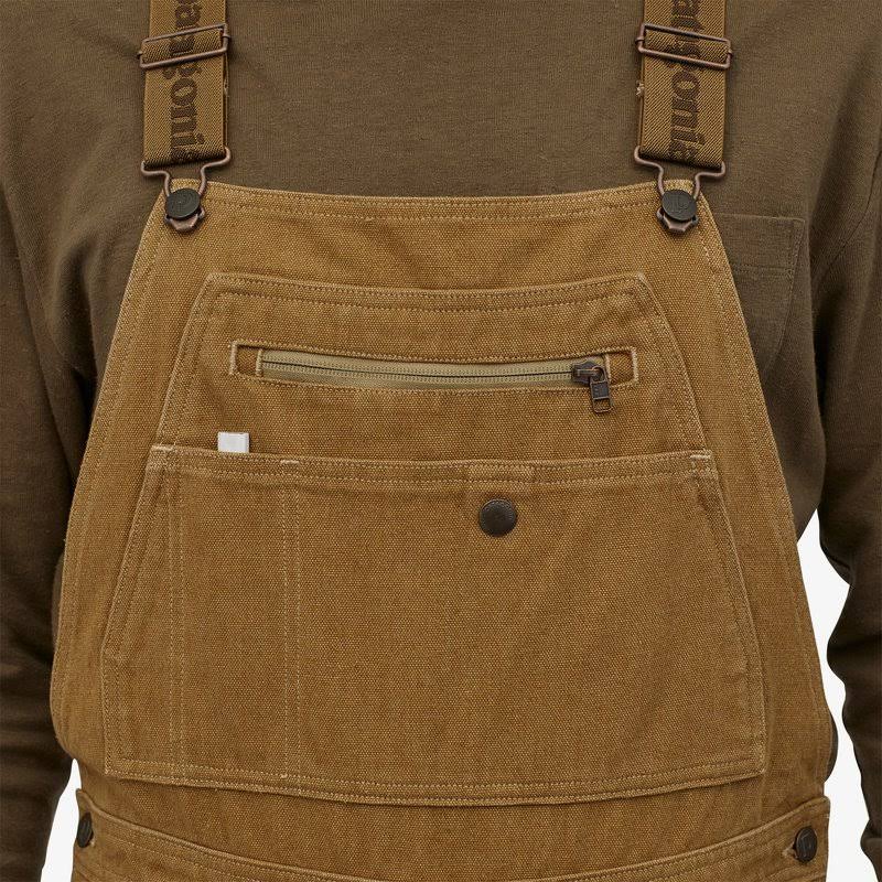Patagonia Men's Iron Forge Hemp Canvas Bib Overalls - Long - Workwear Pants - Brown - 55115 - 30