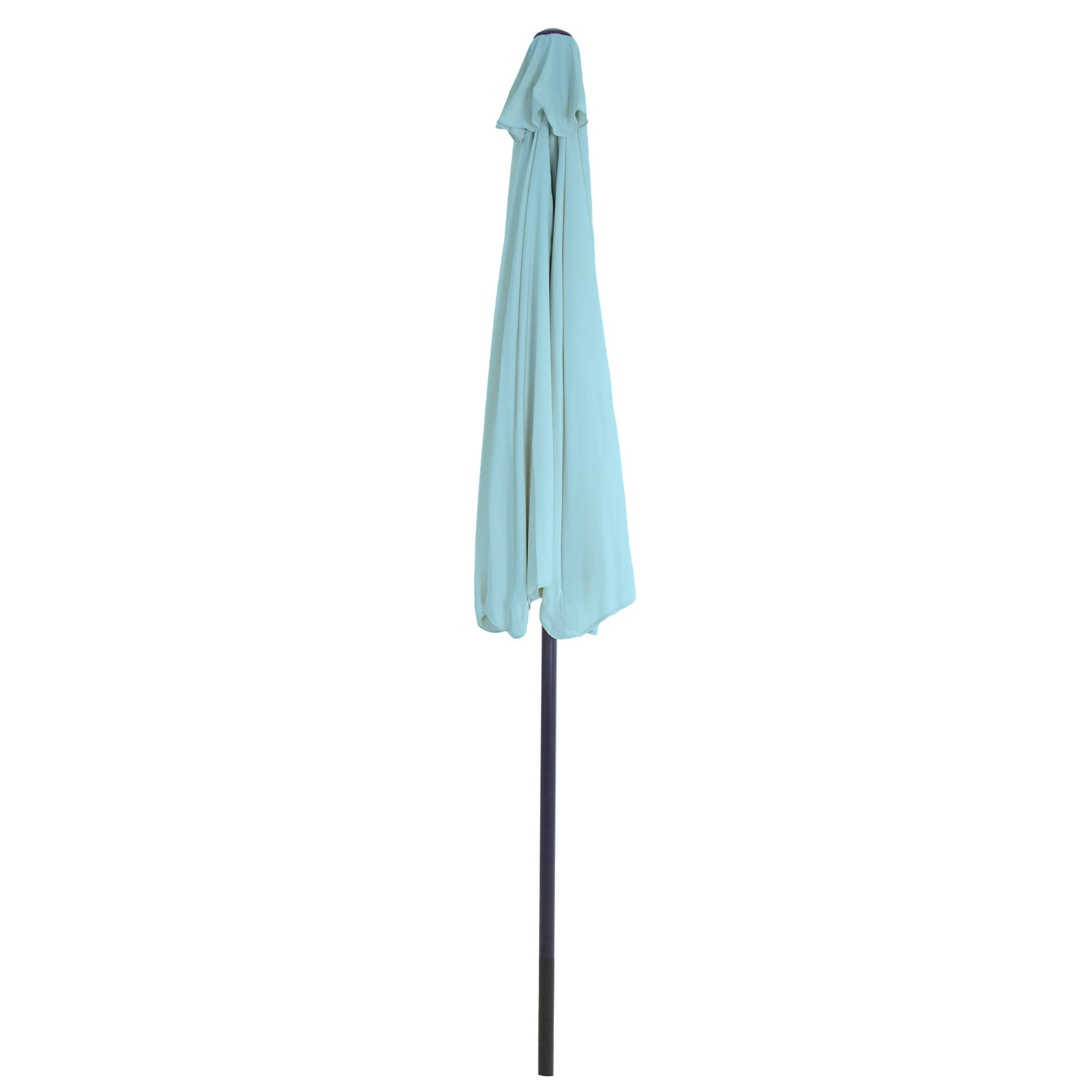 Pure Garden 9& Half Round Patio Umbrella - Blue