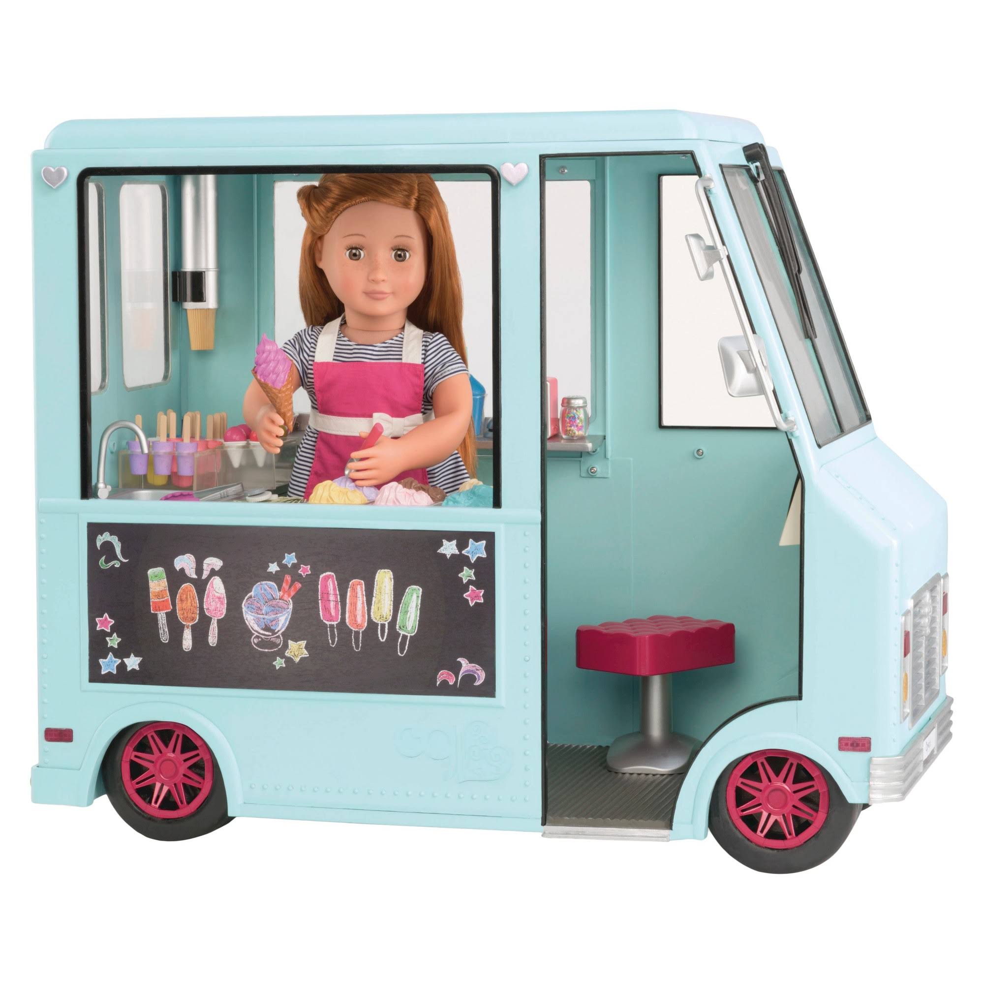 Our Generation for American Girl Doll 18x22 Sweet Stop Ice Cream Truck