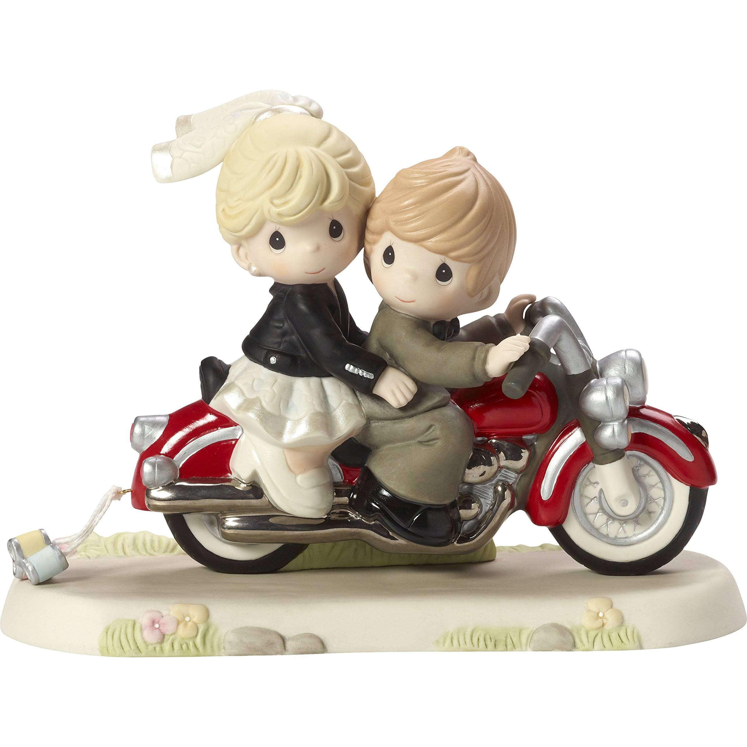 Precious Moments Bisque Porcelain Figurine, Together Wherever The Road May Lead