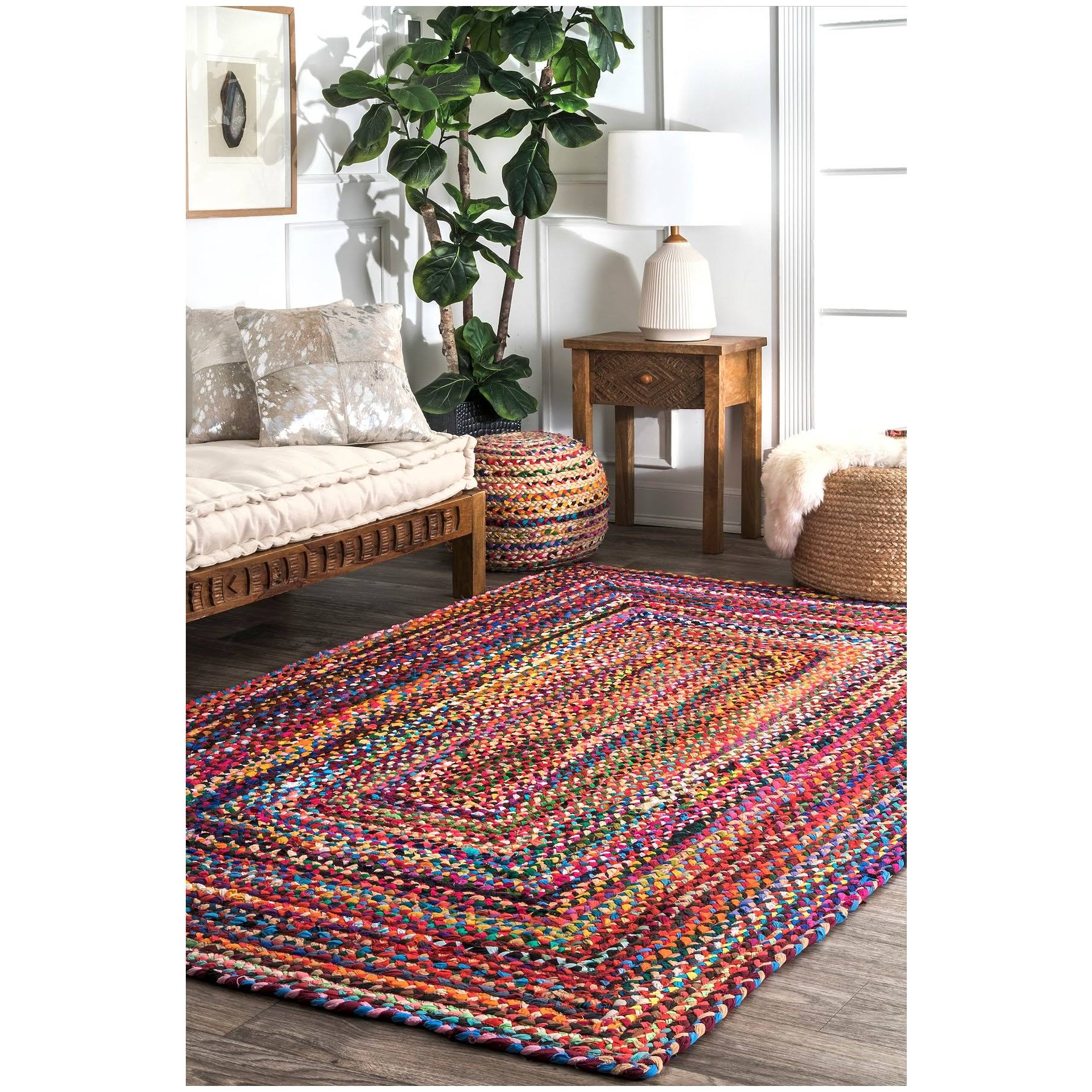 Nuloom Hand Braided Tammara Area Rug, Multicolor
