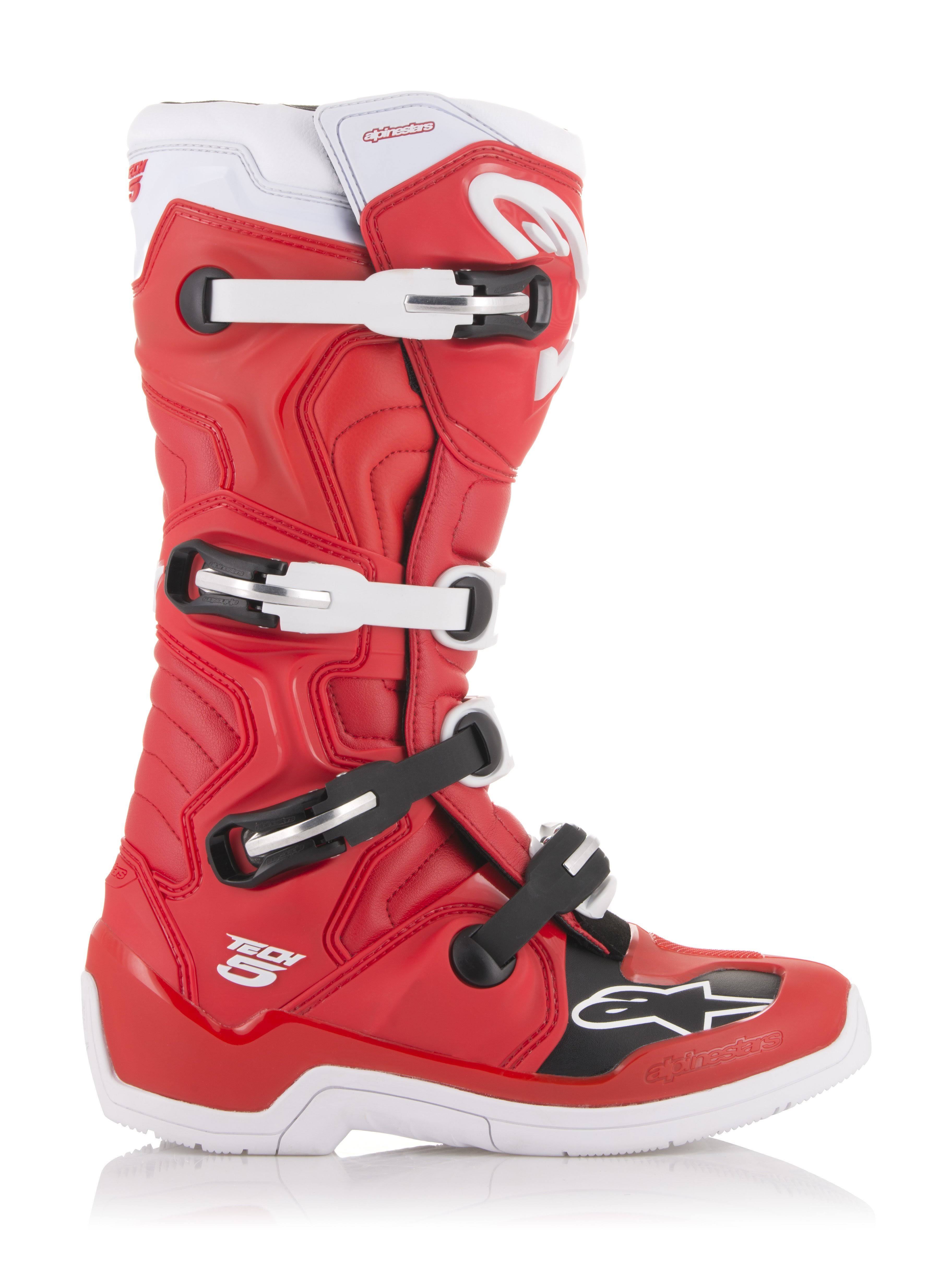 Alpinestars Tech 5 Boots - White/Red/Blue - 10