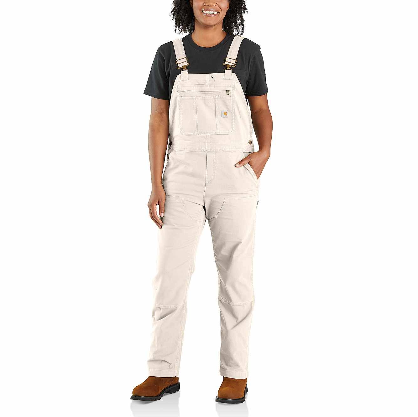 Carhartt Crawford Double-Front Bib Overall | Natural | Small
