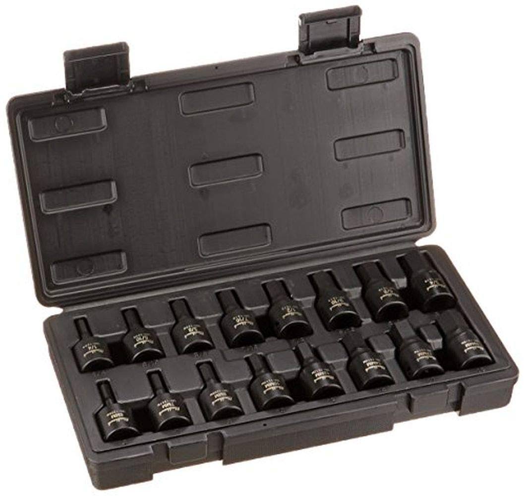 Blackhawk UH-1216CS 16pc. 1/2x22 Drive Impact Hex Bit Socket Set