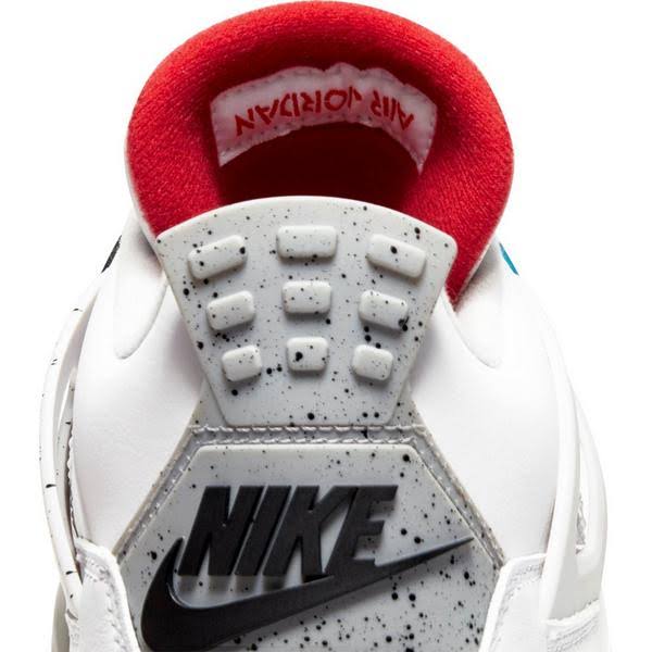 Nike Air Jordan 4 Retro SE 鈥淲hat The鈥?Sneakers - White/Fire Red/Tech Grey/Military Blue - 15