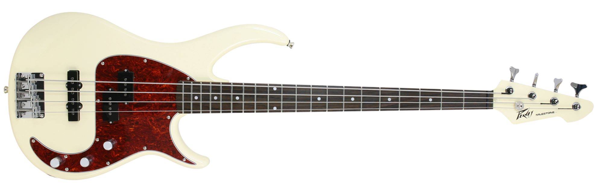 Peavey Milestone 4 Bass Guitar Ivory