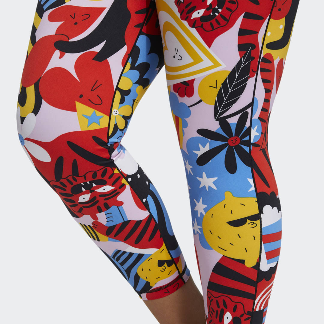 Adidas Women's Believe This 2.0 Egle 7/8 Plus Size Tights, 4X, Multi