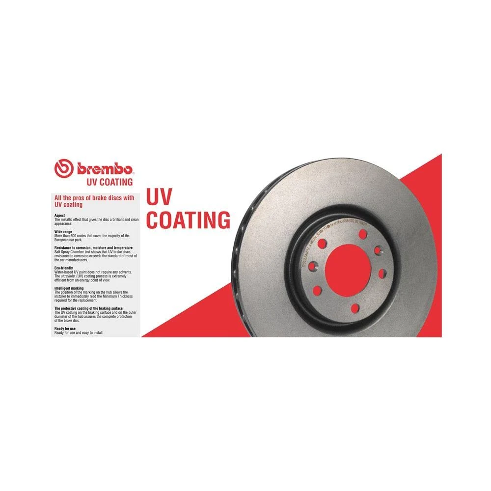 Brembo 09.A665.13 Floating Front Left Disc Brake Rotor