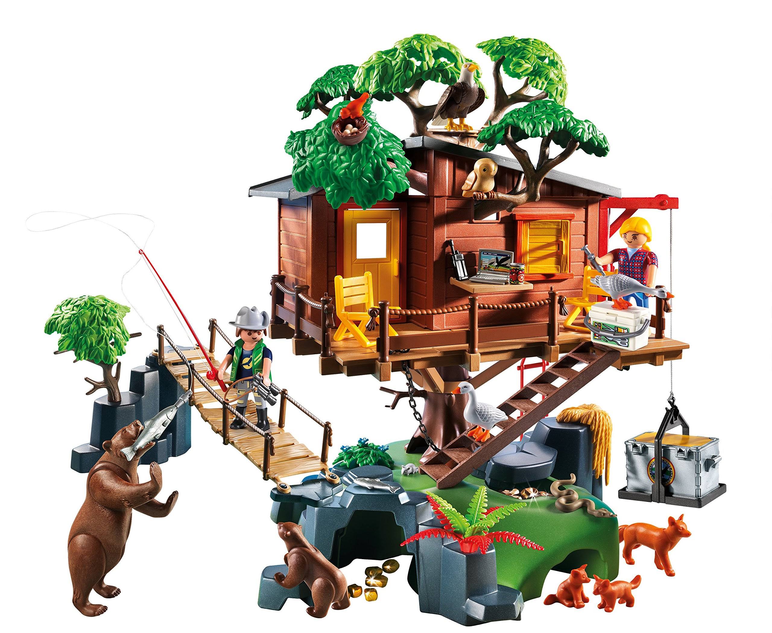 Playmobil Wildlife Adventure Tree House Playset