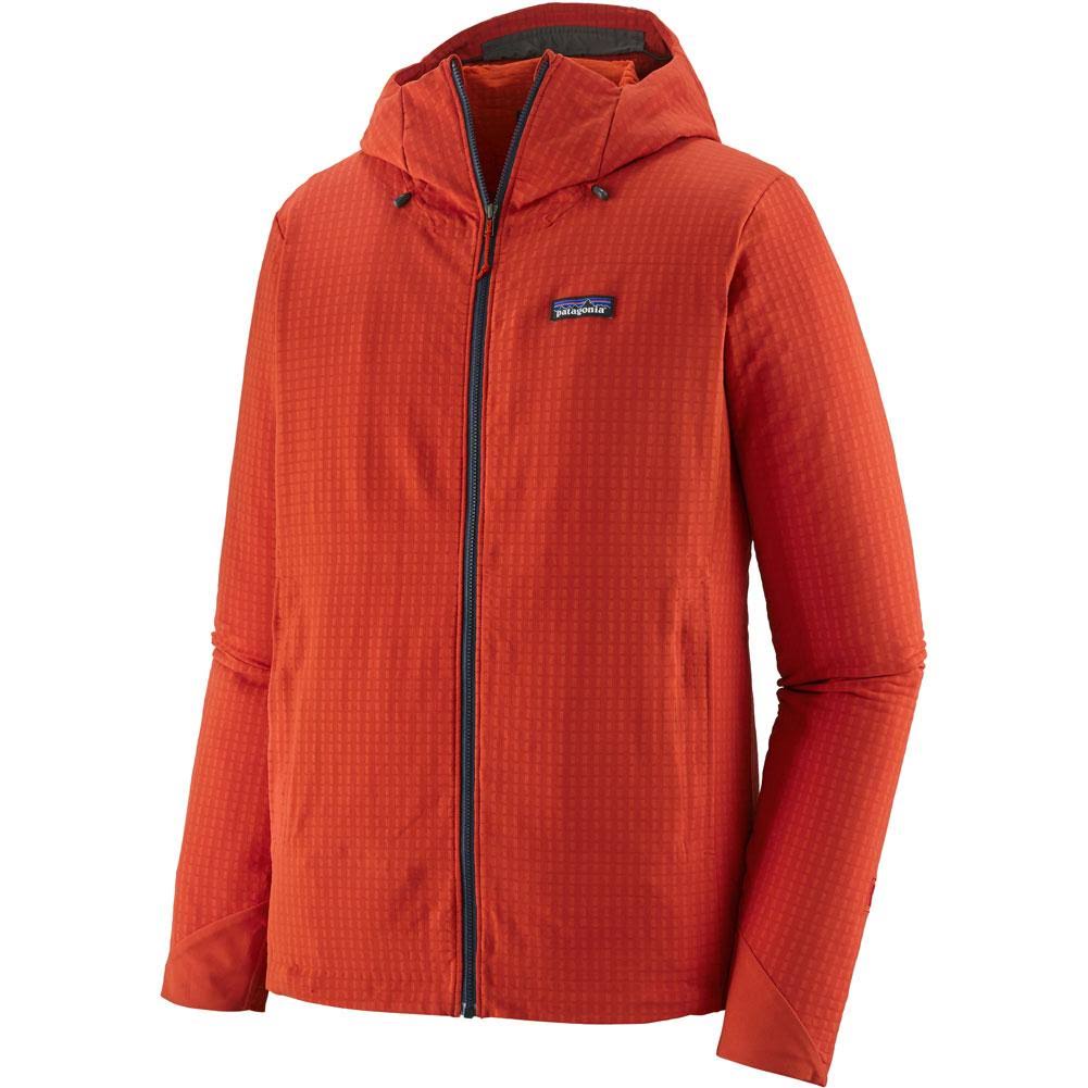 Patagonia Men's R1 TechFace Hoody, Hot Ember / L