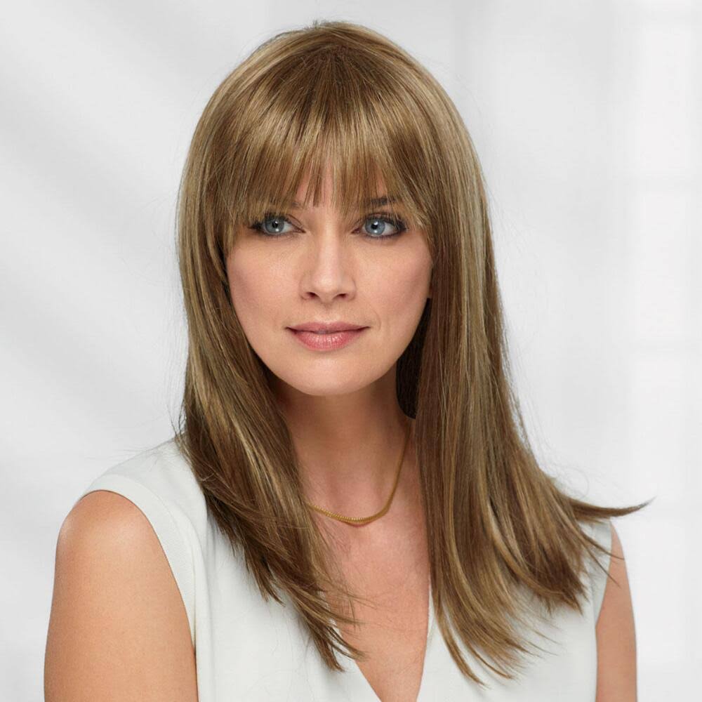 Juno WhisperLite Monofilament Wig by Paula Young in Gray - Long Straight Wig