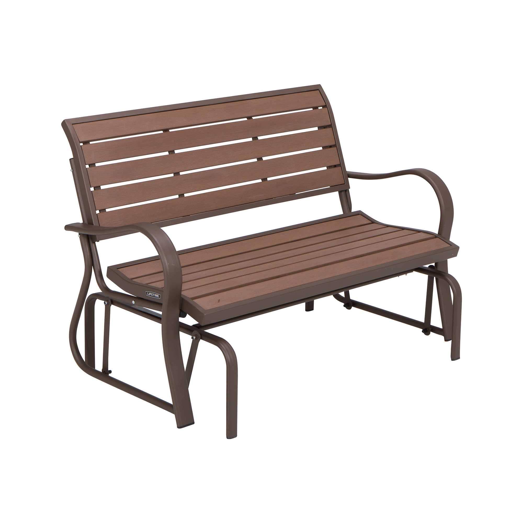 Lifetime Glider Bench (Brown)