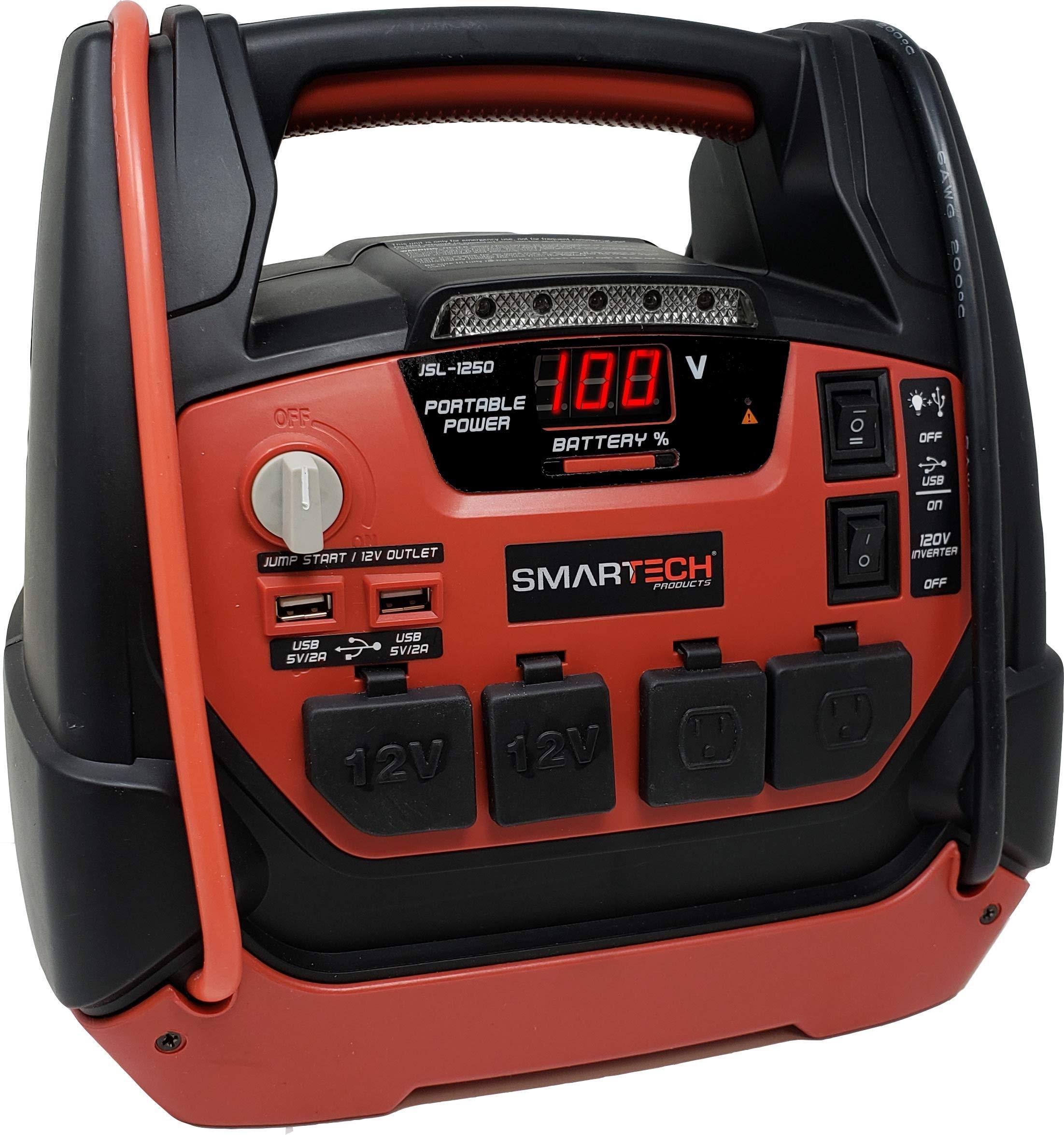 Smartech Jsl-1250 Power Station with Jump Starter and Air Compressor