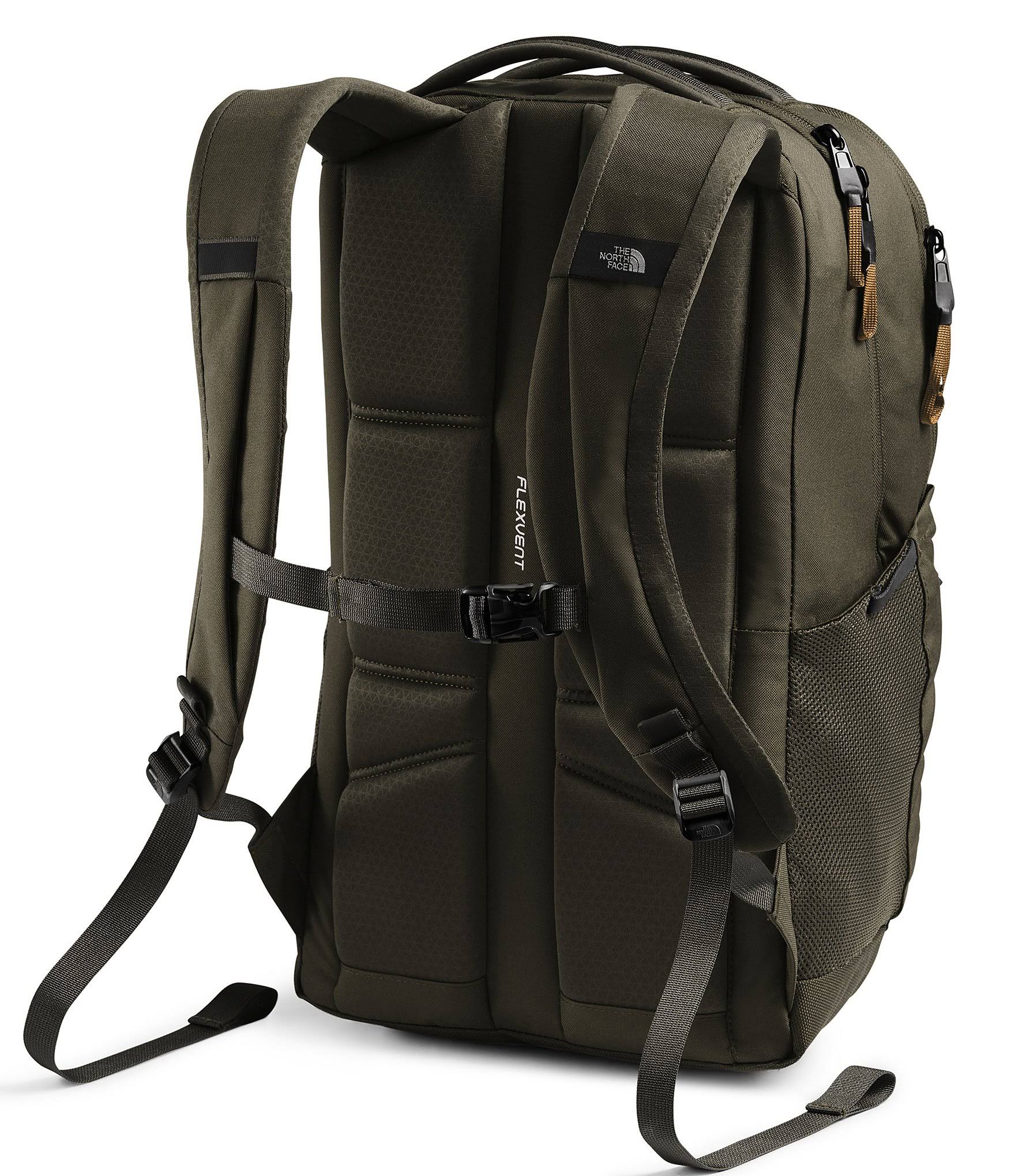 The North Face Jester Backpack (High Rise Grey Light Heather/Scarab Green)