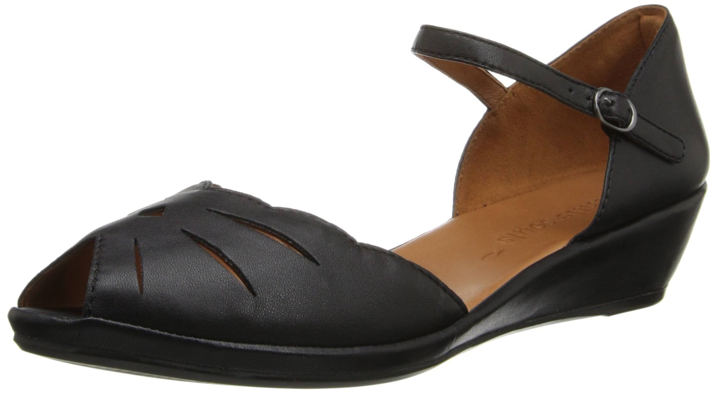 Gentle Souls Lily Moon Leather Wedge Sandal
