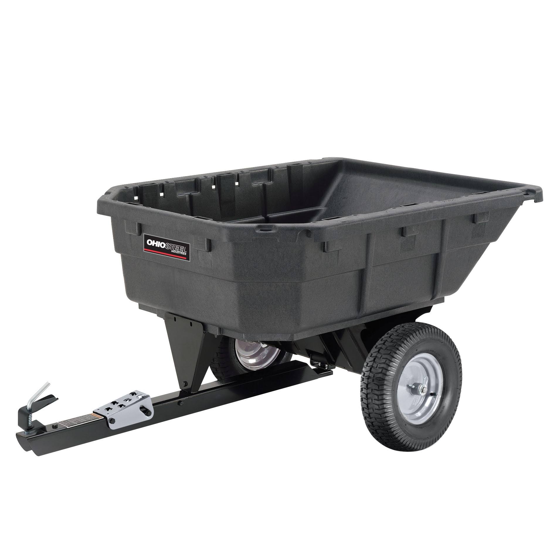 Ohio Steel 15 Cu. ft. Poly Swivel Lawn Tractor Dump Cart 1000P-SD