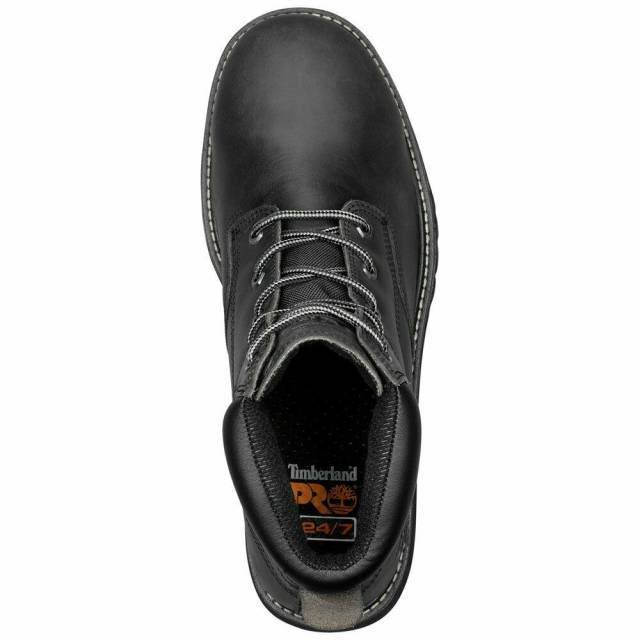 Timberland Pro Men's 6 in. Gritstone Steel Toe Work Boot, Black