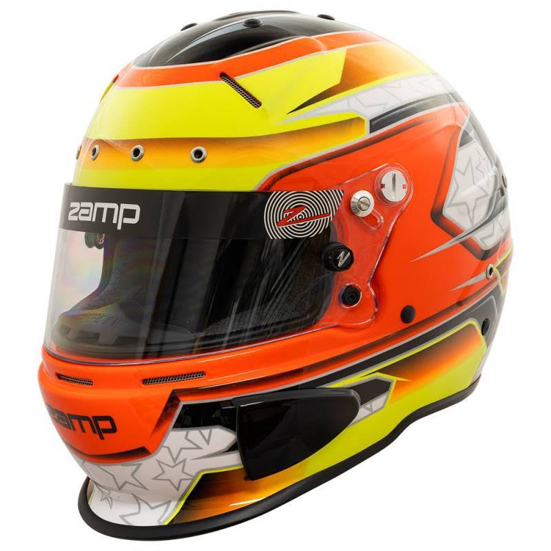 Zamp RZ-70E Switch Helmet - Orange/Yellow - X-Large H760C30XL