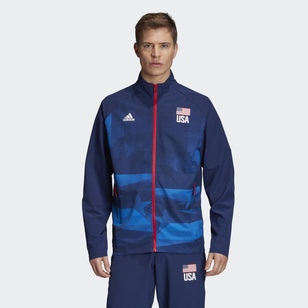 Adidas USA Volleyball Warm-Up Jacket - Men's Volleyball