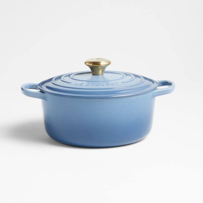 Le Creuset Signature 4.5-Qt. Chambray Dutch Oven | Crate u0026 Barrel