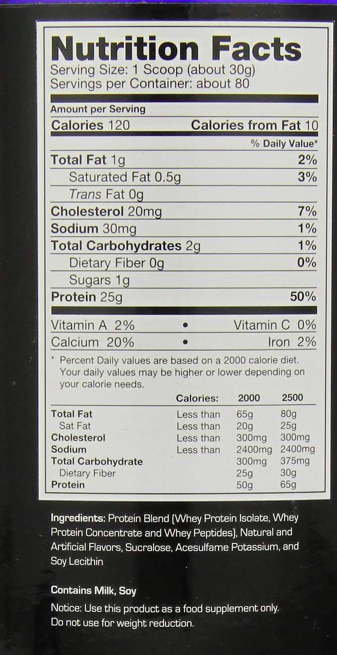 Ultimate Nutrition ProStar Whey Protein, Creamy Vanilla - 5 lb