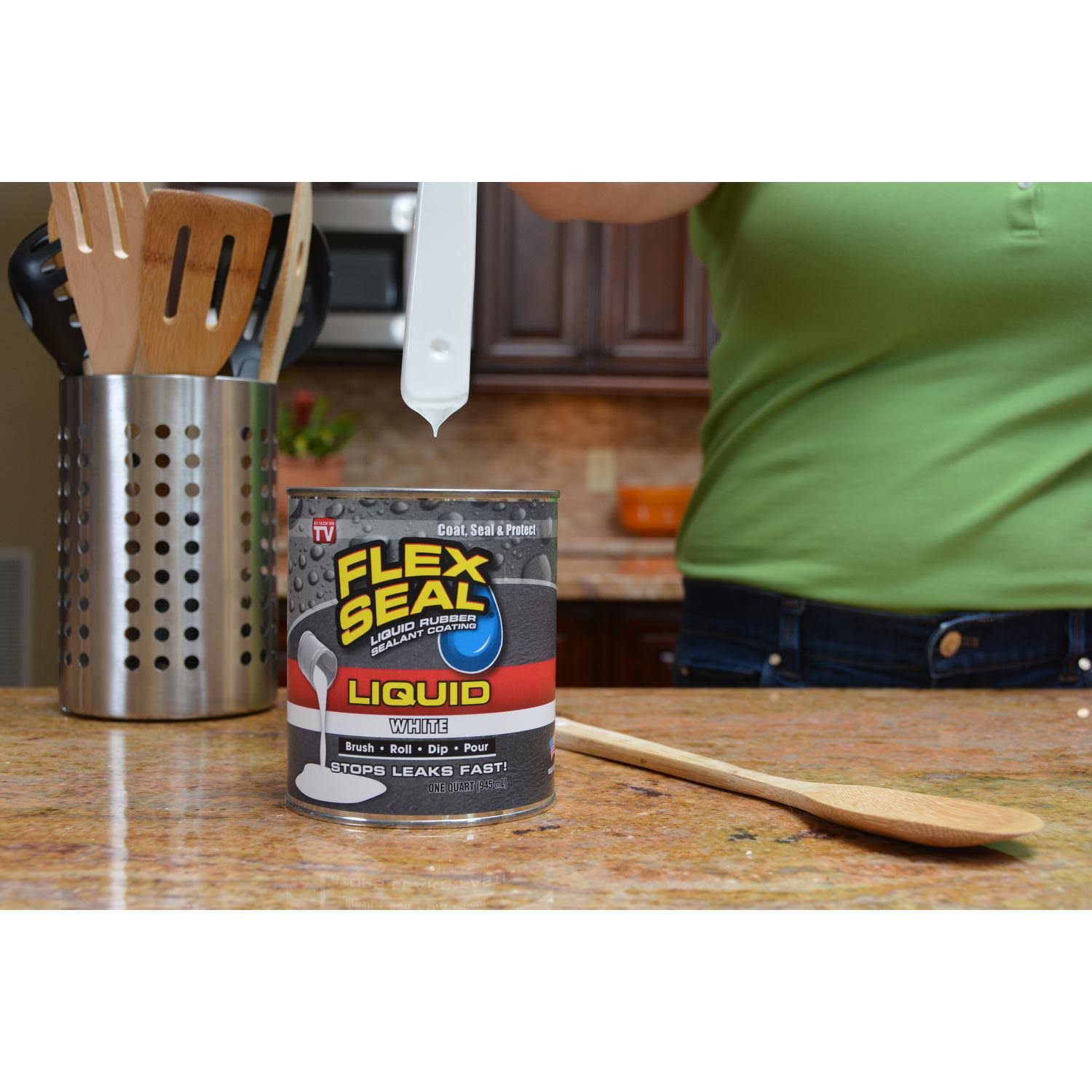 Flex Seal Clear Liquid Rubber Sealant Coating 1 gal.