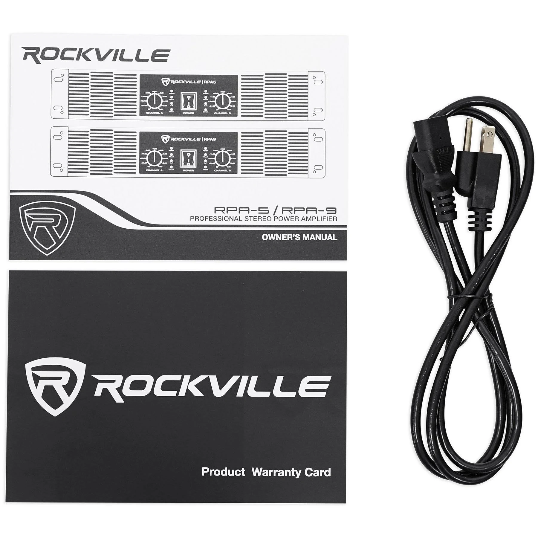Rockville Rpa9 3000 Watt Peak / 1500W RMS 2 Channel Power Amplifier Pro/DJ Amp
