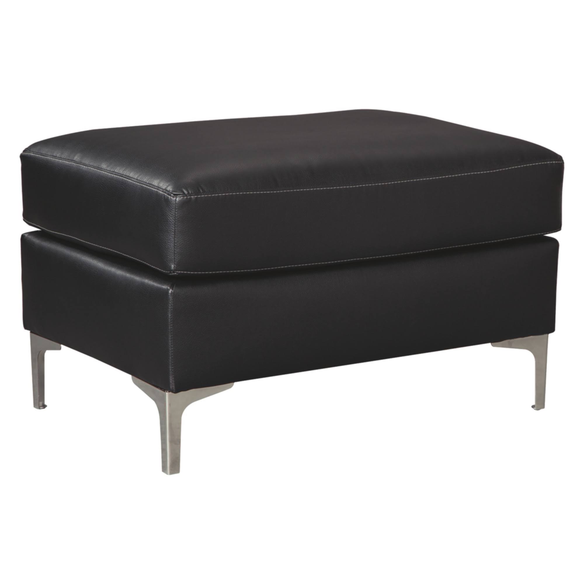 Signature Design by Ashley Tensas Black Ottoman