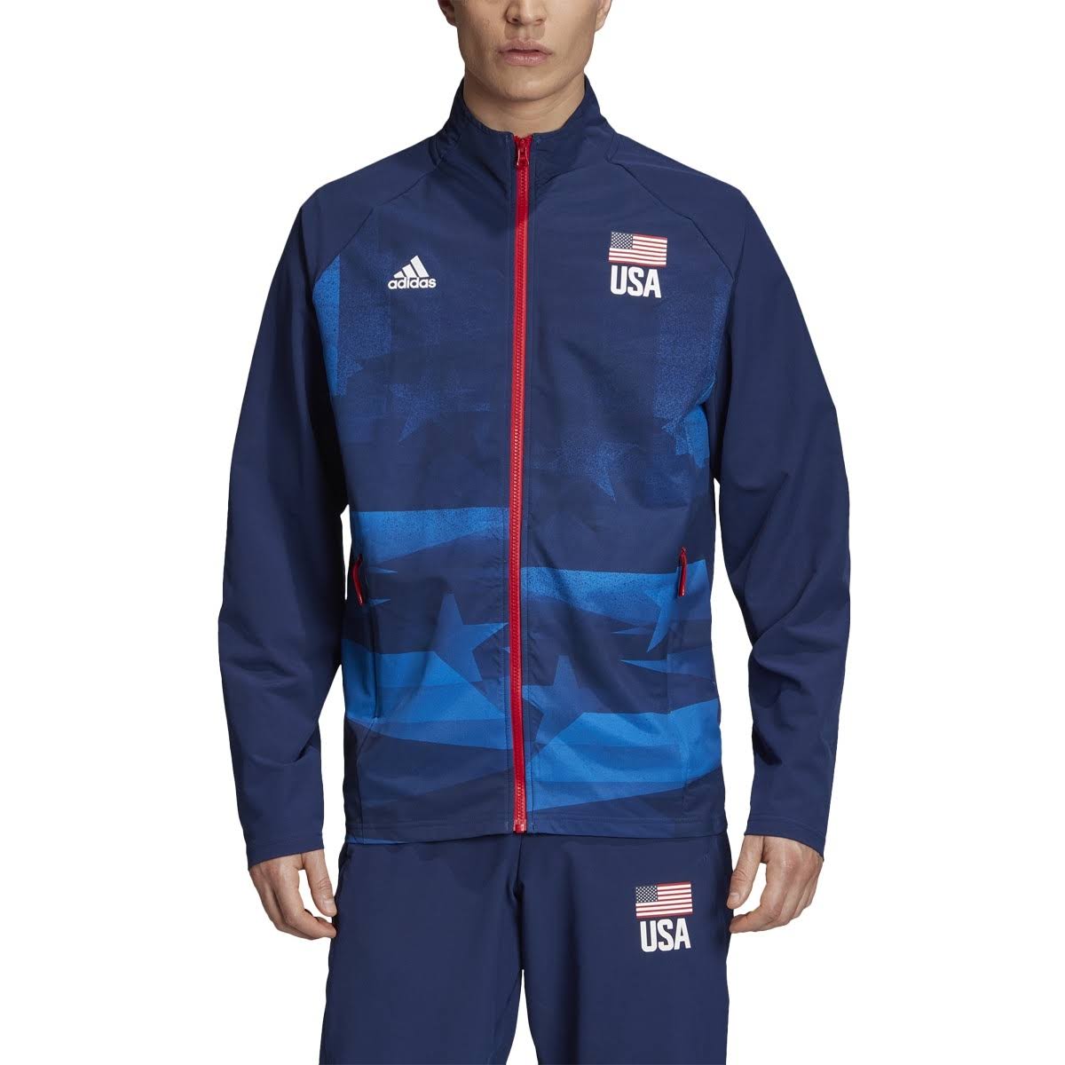 Adidas USA Volleyball Warm-Up Jacket - Men's Volleyball