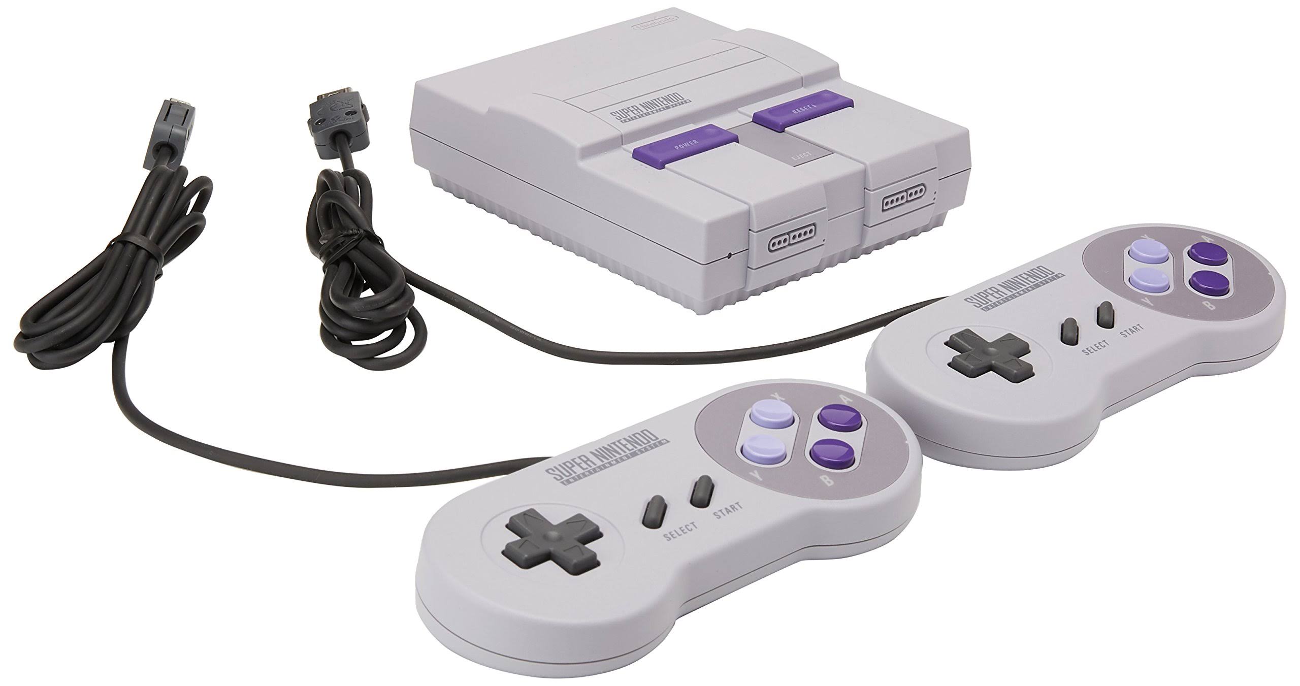 Super NES Classic Nintendo Super NES, Size: Basic Pack, Grey