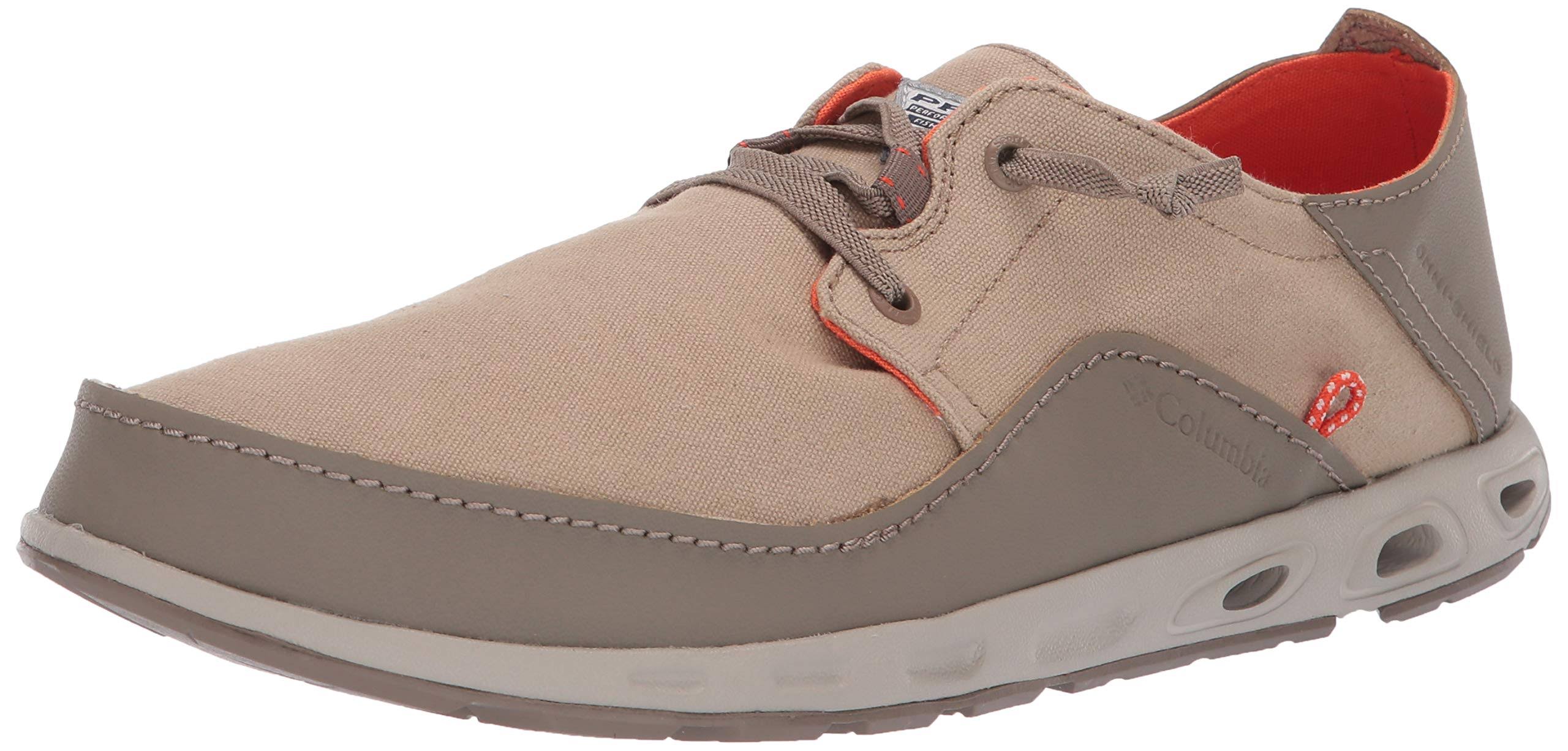 Columbia Men's Bahama Vent Relaxed PFG Shoe - 9 - British Tan / Tangy Orange
