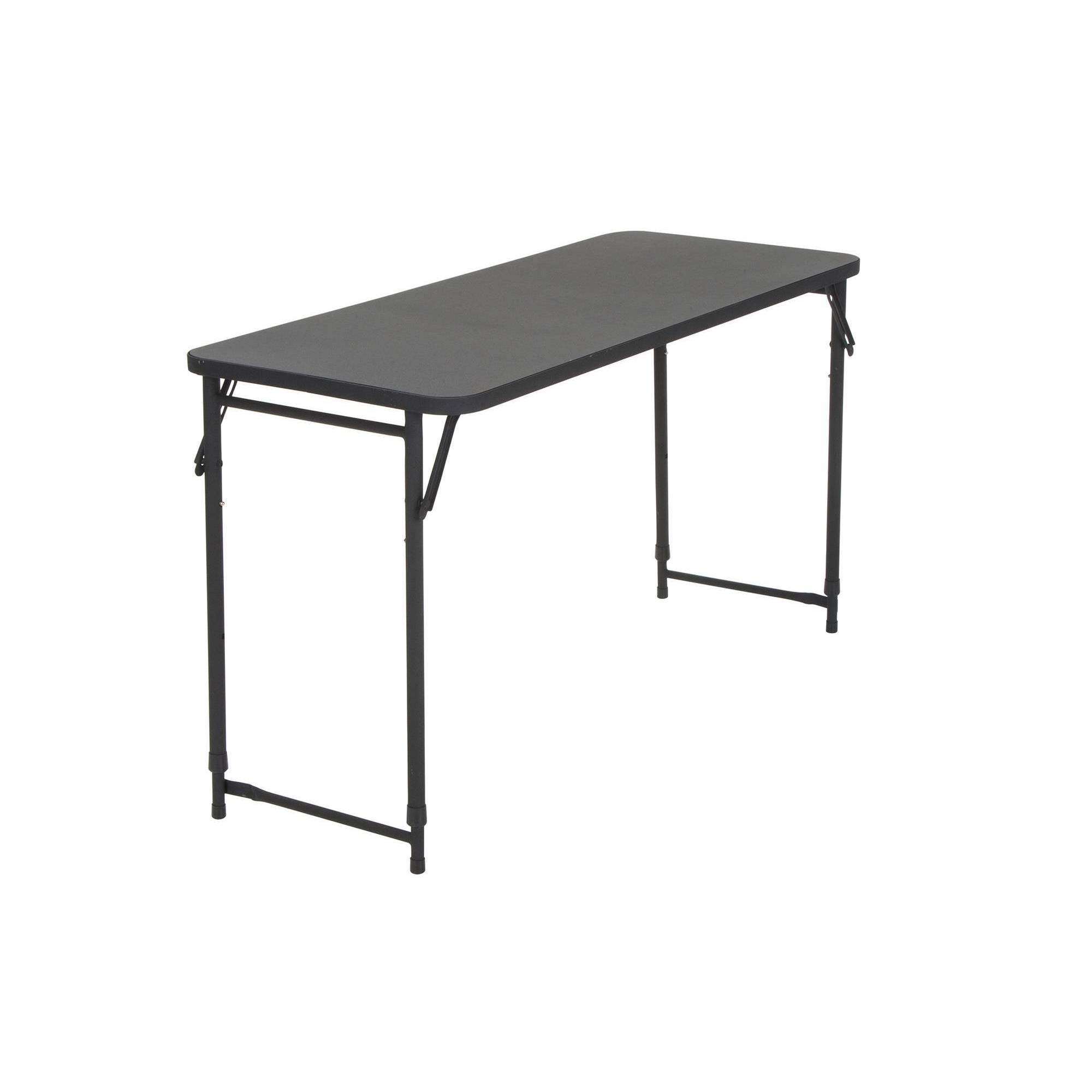 20x22 x 48x22 Adjustable Height PVC Top Table Black - Room u0026 Joy