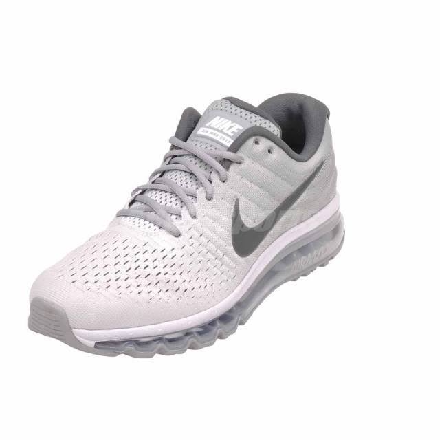 Nike Air Max 2017 - Mens Running Shoes White/Dark Grey/Wolf Grey